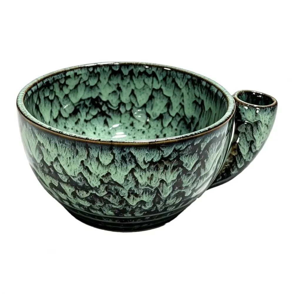 Auto Swirl Ceramic Swirling Berry Bowl Drain Holes 360 Degree Rotating Vegetable Colander Multi-functional Vintage