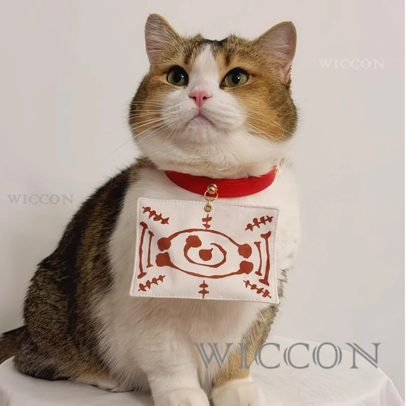 

Chachamaru Cat Tamayos Pets Cosplay Decors Cute Cat Cosplay Calico Pet Collar Pet Neck Decoration Scarf Anime Cosplay Styling