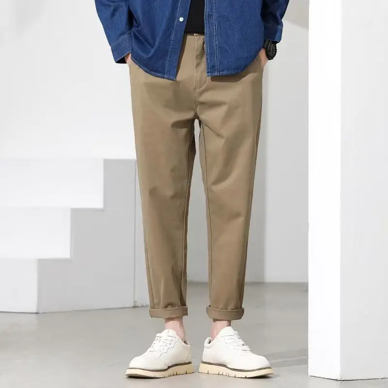 男性用ポケット付きharemパンツ、カジュアルストリートウェア、スリムパンツ、シンプルなハーレムパンツ、モノクロポケット、トレンディな服、夏、y2k、28-38、2024