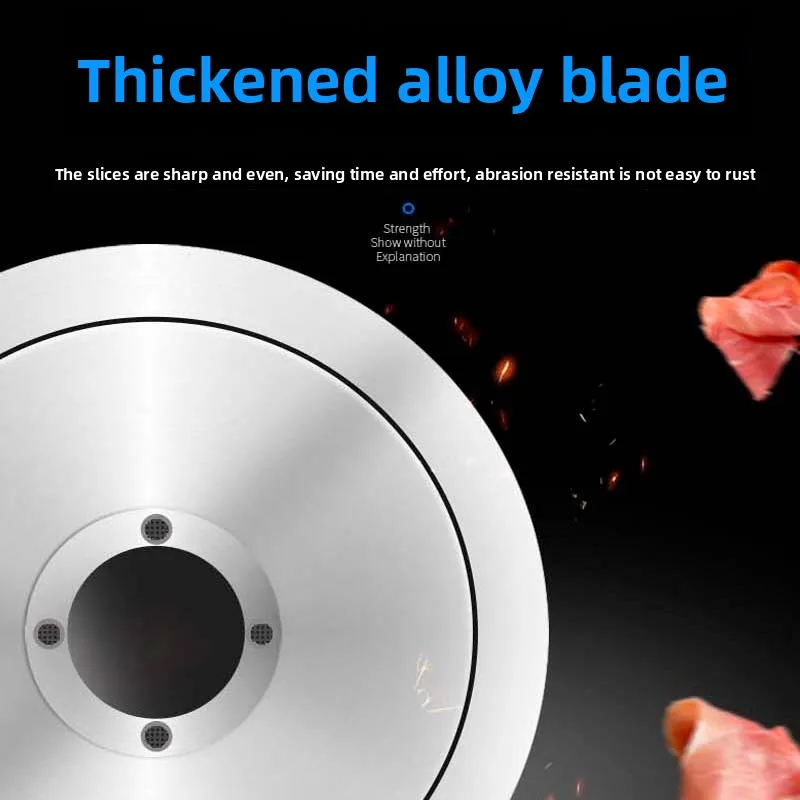 肉切断機スライサー商業冷凍半自動電気産業レストラン機器 220V 調整可能な厚さ