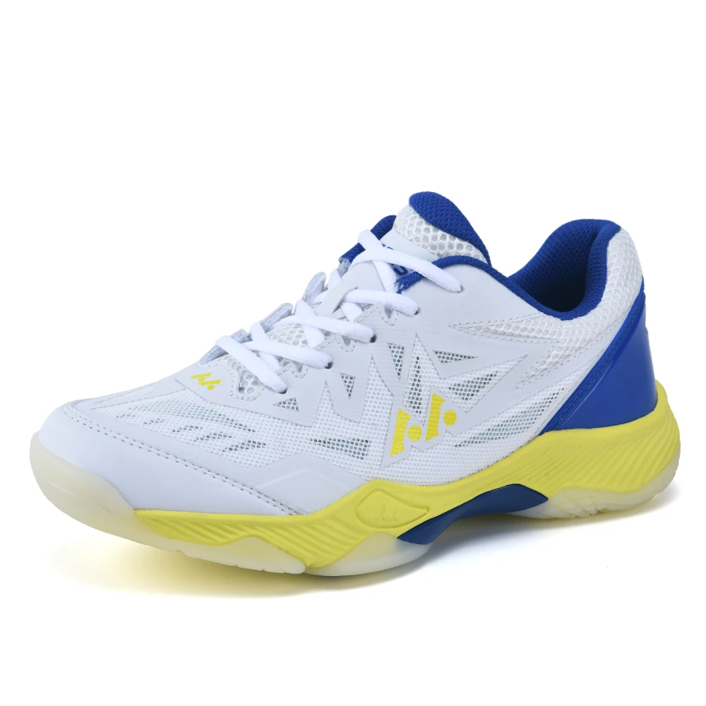 Professional Anti-Slip Badminton Shoes for Men and Women Quality Blue Outdoor Male Training Gym Tennis Trainers Big Size