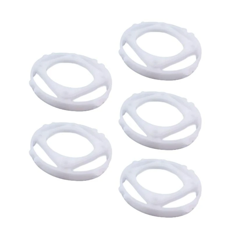 5pcs 100x60x15 mm 15 ° Pasos los anillos ubicación blanca Soporte placa soporte inferior para tazas succión