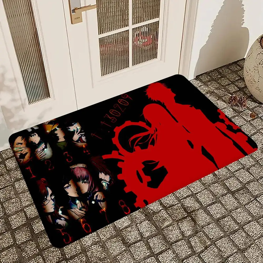 Steins Gate Floor Mat Entrance Door Mat Nordic Style Home Doormat Bathroom-Toilet Mats Bedroom Hotel Decor Mat