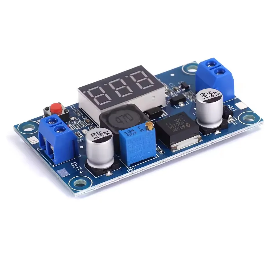 LM2596 Step Down Power Module With LED Voltage Display 4V-40V Wide Input 1.3V-37V Adjustable DC-DC Buck Regulator Board