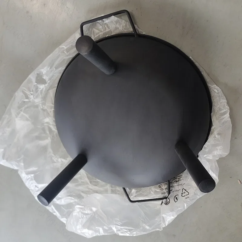 Round Brazier Portable Charcoal Firewood Heating Stove for Household Courtyard Use Suitable for 3-5 People