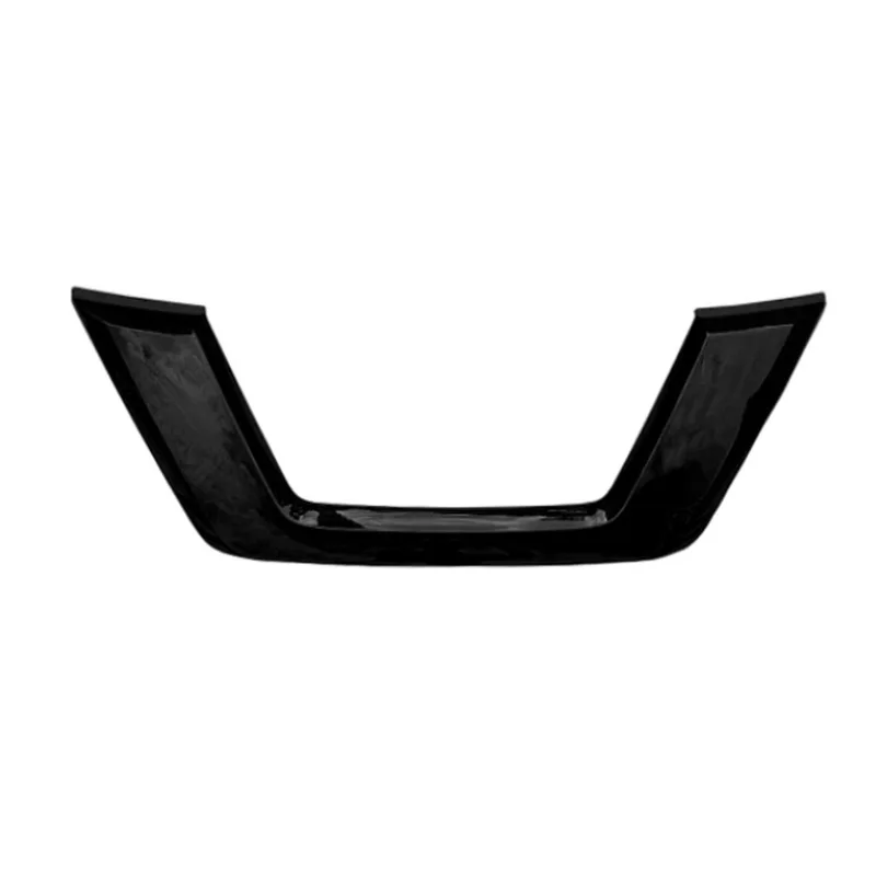 Front Grille Trim Molding Outer Decor Frame Strip U Center Grid Replacement Fit For Nissan X-Trail XTrail T32/Rogue 2017-2020