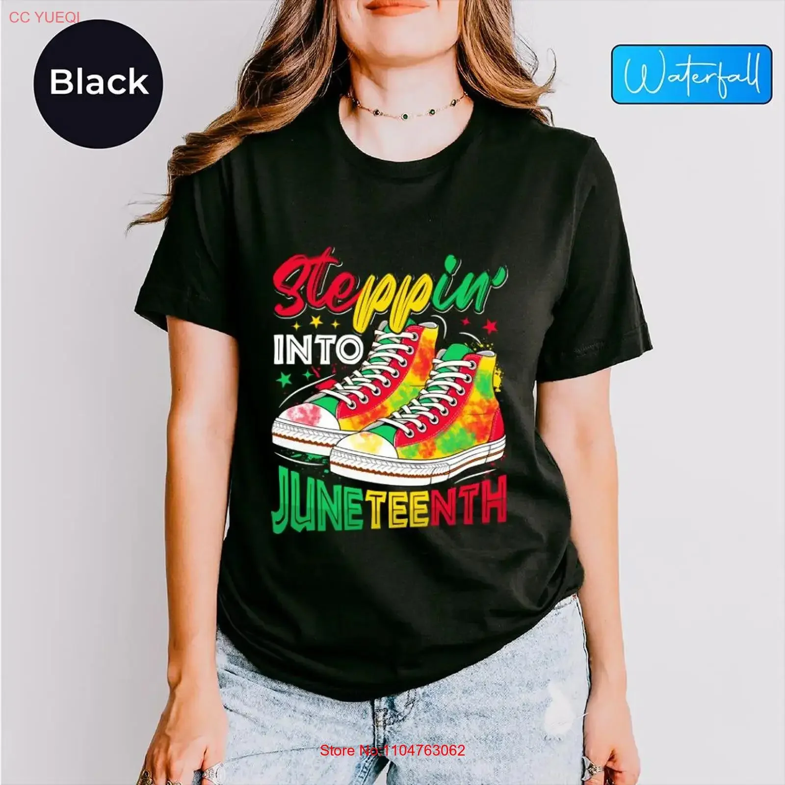 T-shirt Juneteenth Equality célébrant les droits des femmes, histoire des Noirs, 1865, militant pour les droits humains, vintage, délavé, unisexe, décontracté