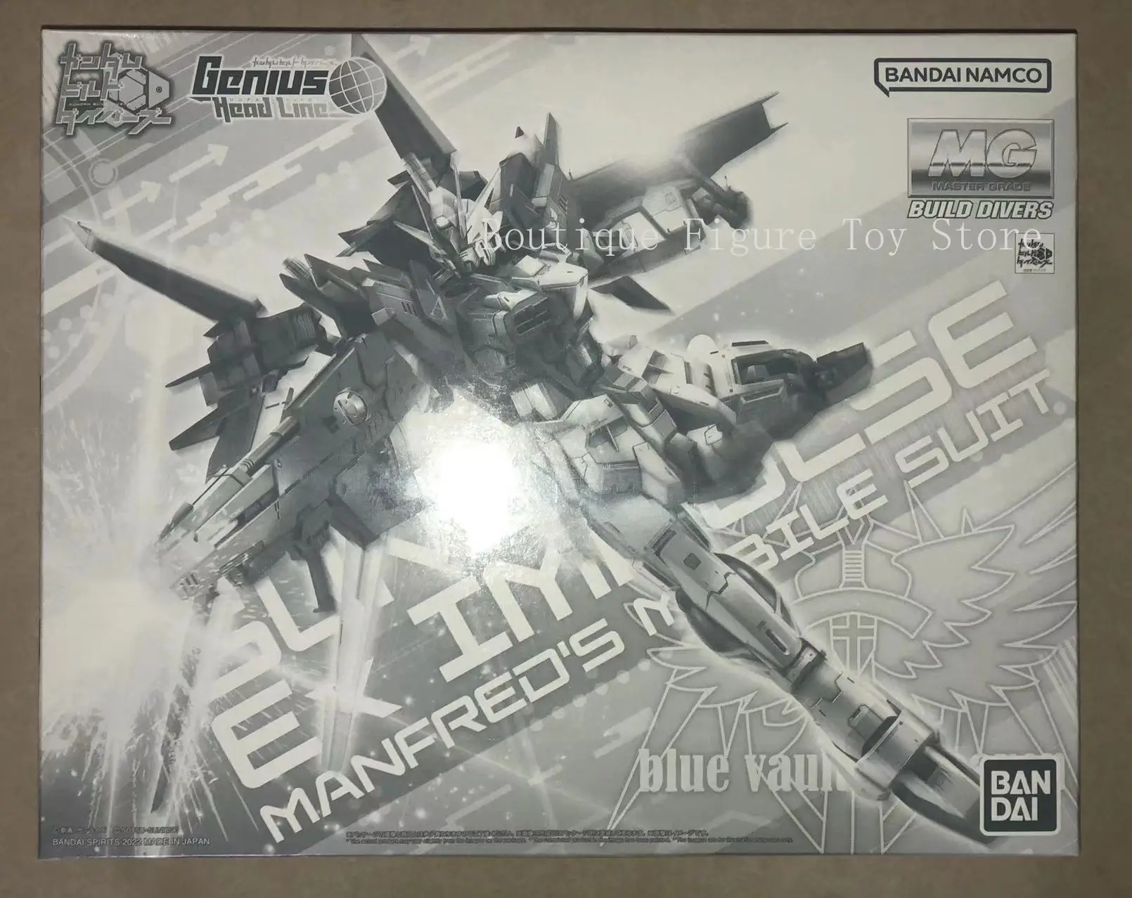 Bandai MG ZGMF-X56S Ex Eximpulse 1/100 GUNDAM Ex IMPULSE figura de acción traje móvil Gundam modelo Kit de juguete para regalo de niño