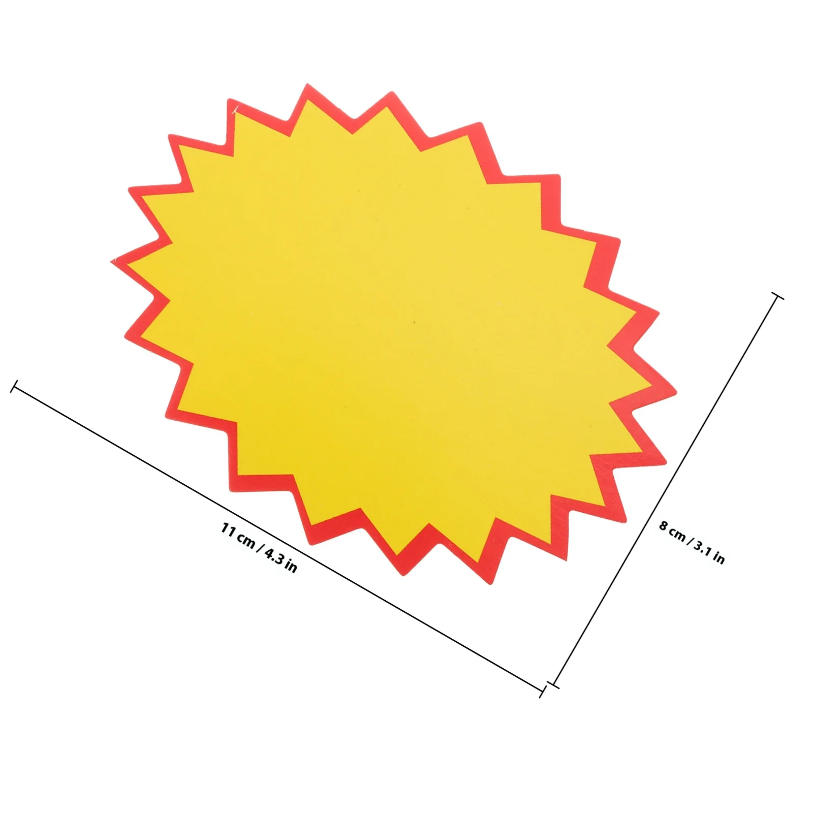 NUOBESTY 100-листовые чистые бумажные этикетки для товаров, распродажа, рекламные бирки, вывески для магазинов