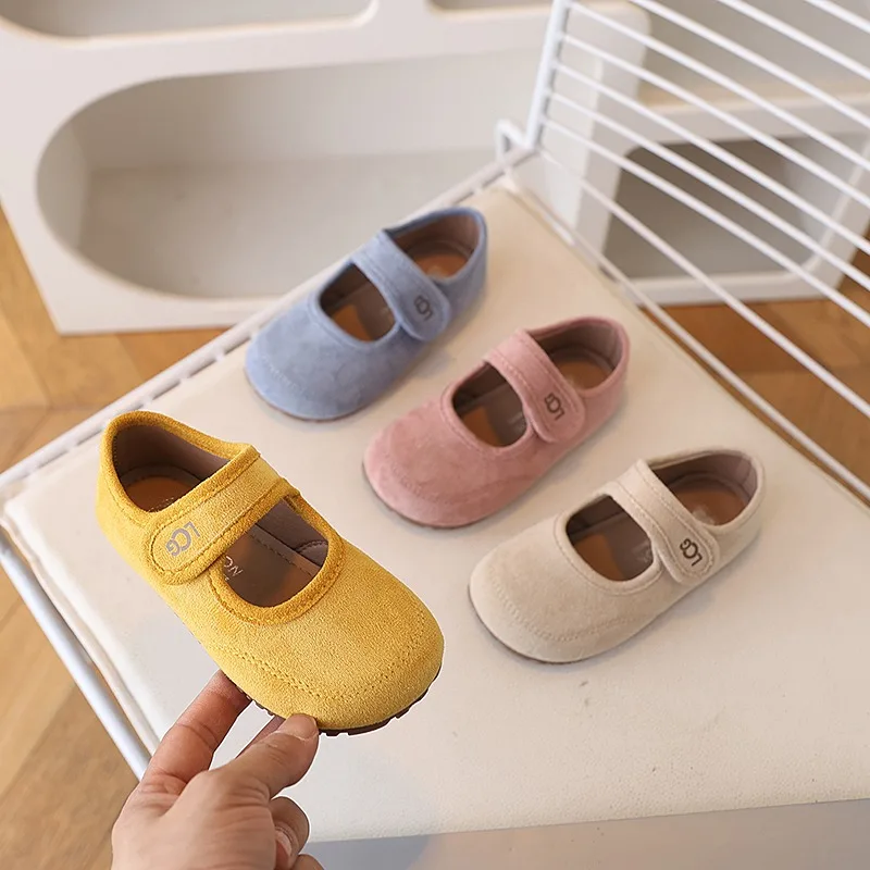 

2025 New Fashion Design Girls Shoes Spring Autumn Kids Flats for Girl Princess Shoes Soft Leather Shoes Детская Обувь
