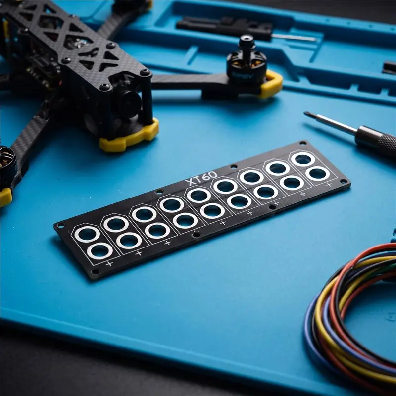 B92B-For XT60 Parallel Charging Plate 10-Port PCB Welding Board For FPV Drone