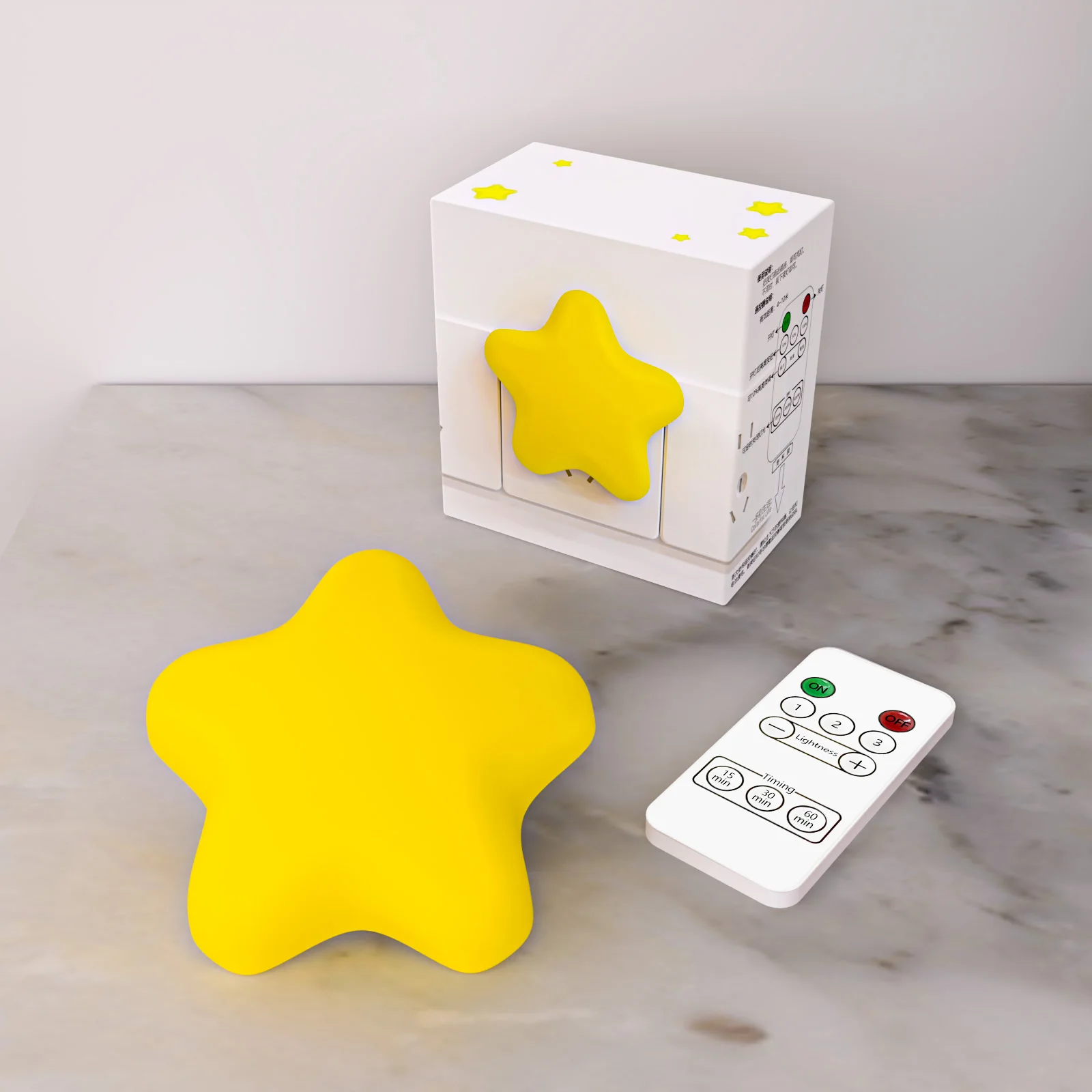 Colorful Life 211 Little Star Night Light with Remote Control Bedlight, Creative Bedroom Night Light, Night Feeding