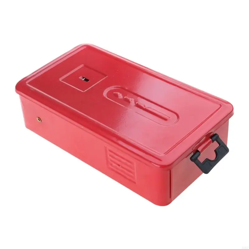 A0KF Iron Drill Bit Storage Case with Scale Marks Empty Drill Bit Box Easy Carry Metal Drill Bit Index Box Twist Drill Bit Hold