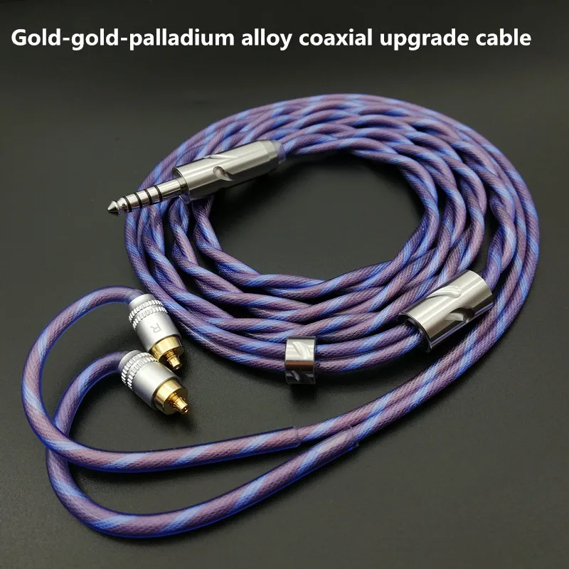 

HIFI OCC Gold-plated single crystal copper silver-plated coaxial headphone upgrade Cable litz 4.4mm 3.5 2.5 mmcx 0.78 Z1R Type6