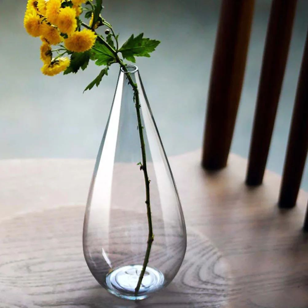 

Frosted Glass Transparent Vase Flower Arrangement Holder Home Office Desktop Decor Nordic Flower Display