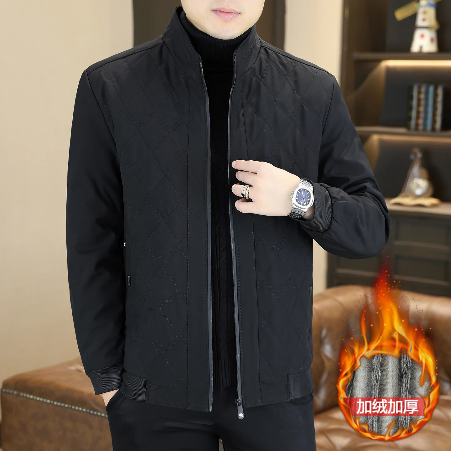 2026 Winter New Style Men's Cotton Coat Fashion Casual Warmth Jacket Coat