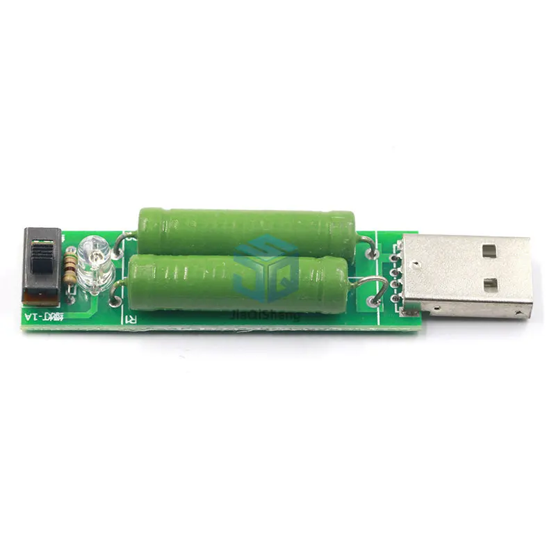 USB Port Mini Discharge Load Resistor Digital Current Voltage Meter Tester 2A/1A With Switch 1A Green Led / 2A Red Led