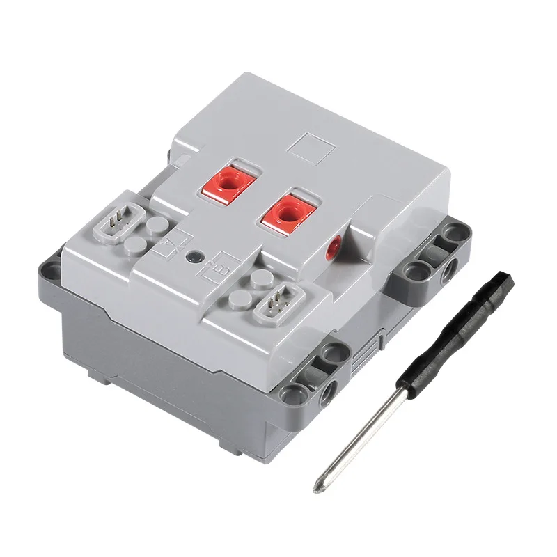 Compatible con piezas pequeñas, conjunto de potencia de Motor de tren de montaña rusa, construcción MOC, tecnología PF, accesorios de ladrillos