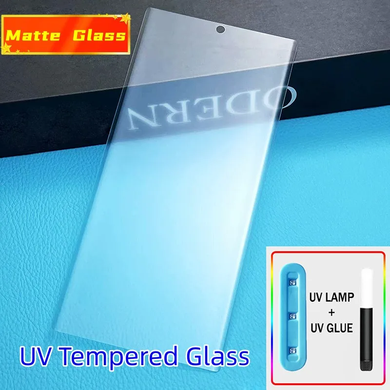 UV Matte Tempered Glass For Xiaomi Mi 13 lite 11 Ultra 12 12S Pro 12X Note 10 Mix 4 CIVI 2 Full Glue Glass Film Screen Protector