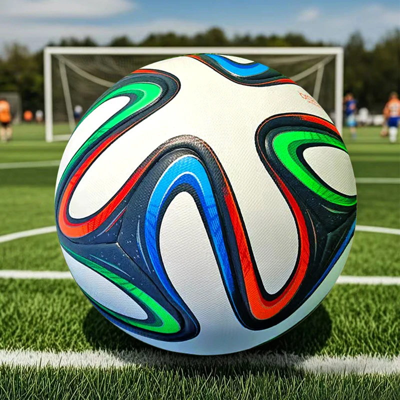 크기 5 고품질 축구 공 전문 야외 스포츠 리그 소프트 PU 축구 훈련 경기 원활한 붙여 넣기