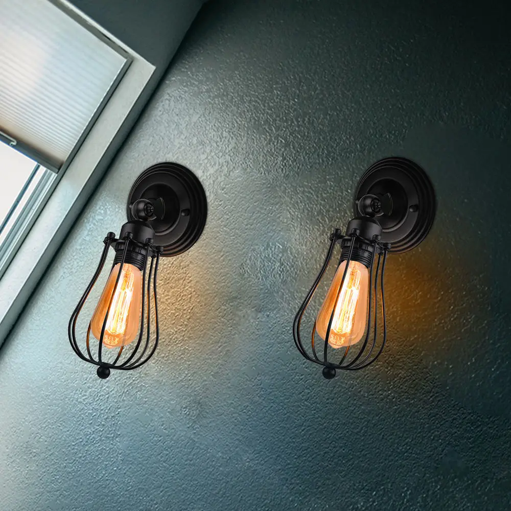 Vintage Industrial Wall Light Shade Modern Lamp Retro Loft Wall Sconce Cafe Bar Indoor Lighting Home Decor lampade da parete image 2