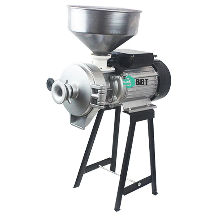 Electric Feed Mill Wet And Dry Cereals Grinder Corn Grain Rice Coffee Wheat Flour Mill Grinding Machine