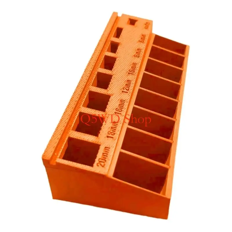 Q5WD Multiple Layer Screw Sorting Box Partitioned Planner Permanent PLA Tool Storage Case