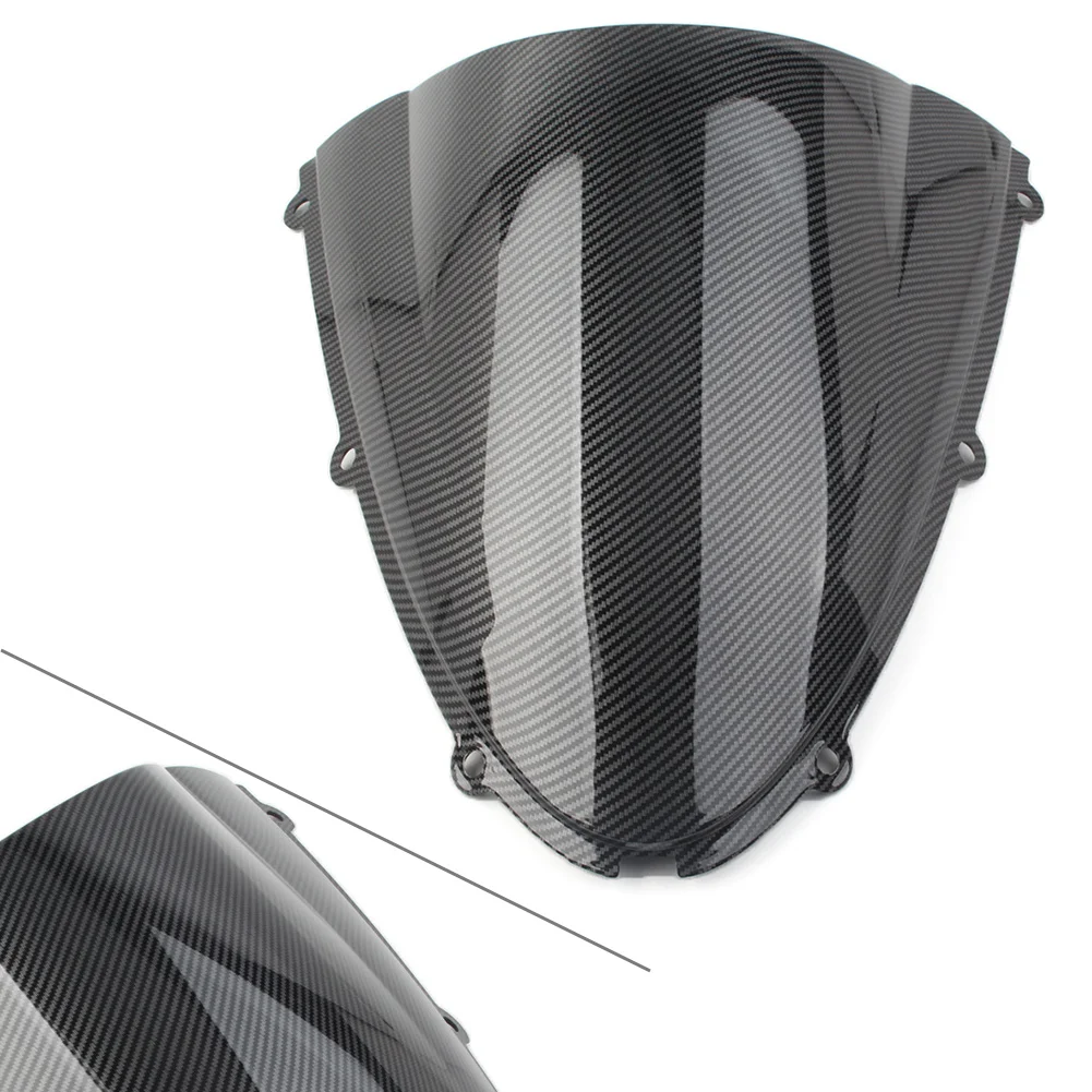 Motorcycle Windshield Windscreen Double Bubble Wind Defector for Kawasaki Ninja ZX6R 636 2005 2006 2007 2008