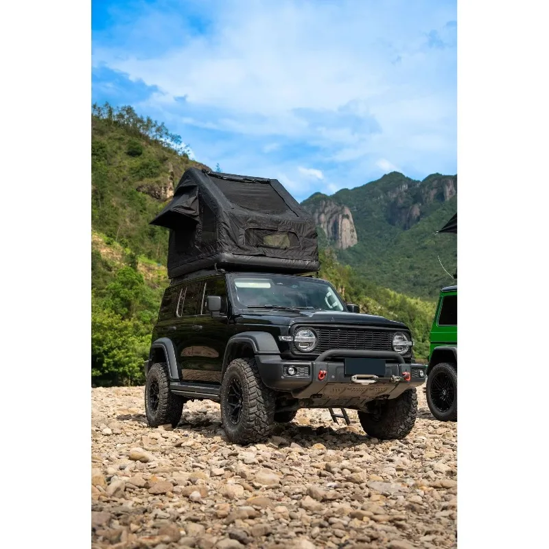 2-3 People Foldable Amphibious Inflatable Car Roof Top Tent for SUV/Truck for Outdoor Glamping and Camping