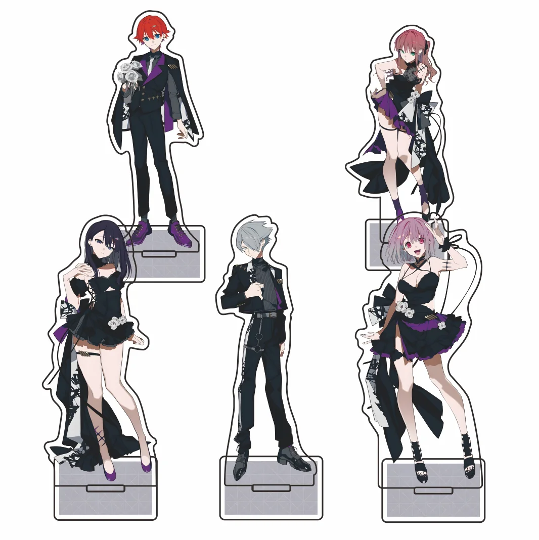 Acrylic Stand 15cm Key Chain Figure Fukuha Kurumi - Anime Desk Display Collectible Gift Collaboration between GRIDMAN UNIVERSE &