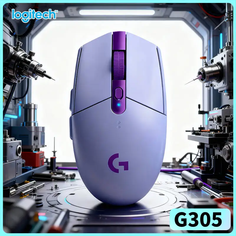 Logitech G305 Gaming Mouse, 12000 DPI HERO Sensor, 6 Customizable Keys, 250h Battery, LIGHTSPEED Wireless, PC Mac