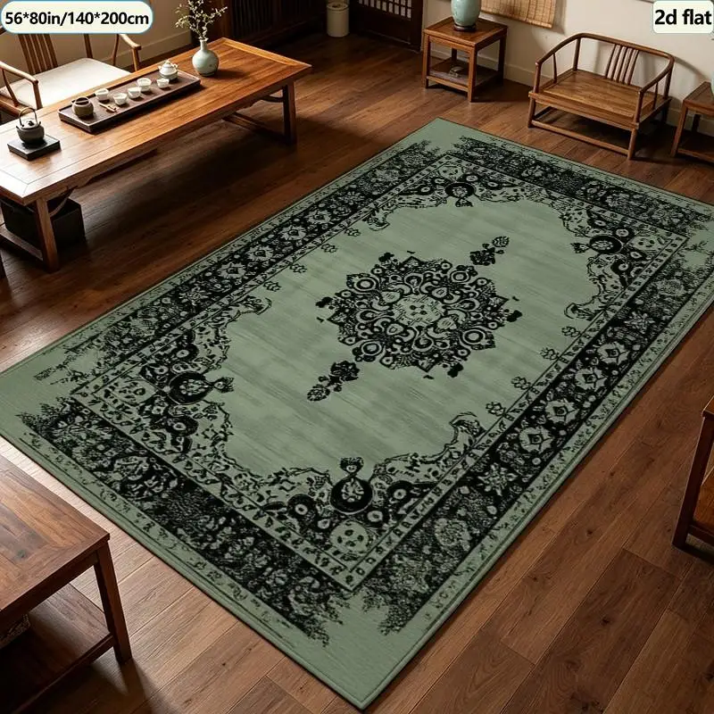 Grey White Gold Foil Abstract Brush Carpet Flooring Modern Art Square Area Rug Luxury Nordic Style Household Anti‑Slip Floor Carpet