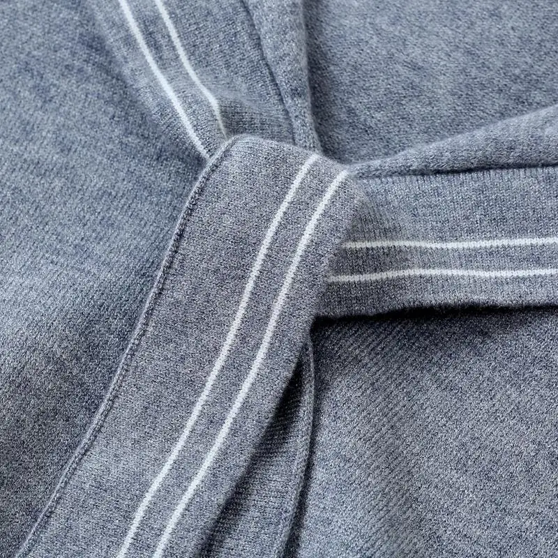 เสื้อสเวตเตอร์คอเซเลอร์สไตล์เกาหลีสำหรับผู้หญิง ลายทางถักแบบนักเรียน แต่งลูกไม้ แต่งเชือกผูกด้านหน้า เสื้อถักนิตติ้ง แฟชั่นลำลองสไตล์หวานๆ สำหรับฤดูใบไม้ผลิและฤดูใบไม้ร่วง