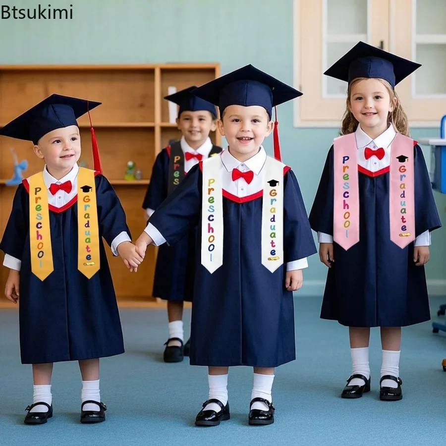 2026 Children Graduation Shoulder Strap Letter Design Decorative Kids Graduation Season Celebration Etiquette Strap Party Decor