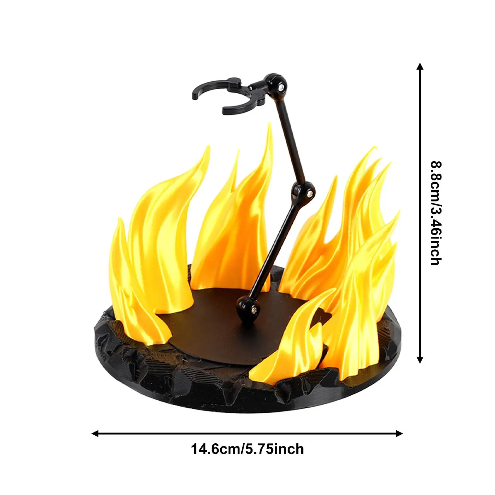 تأثير اللهب، حامل شخصيات الحركة، مجموعة DIY، لعرض نماذج الألعاب، حامل رف عرض نموذج تمثال قوي وخفيف الوزن #6