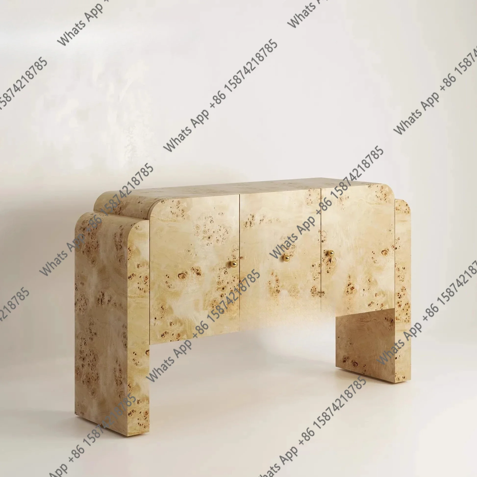 

XxMedieval Simple Tree Tumor Bark Solid Wood Porch Cabinet Household Decoration Wall Locker Designer Art Floor Cabinet