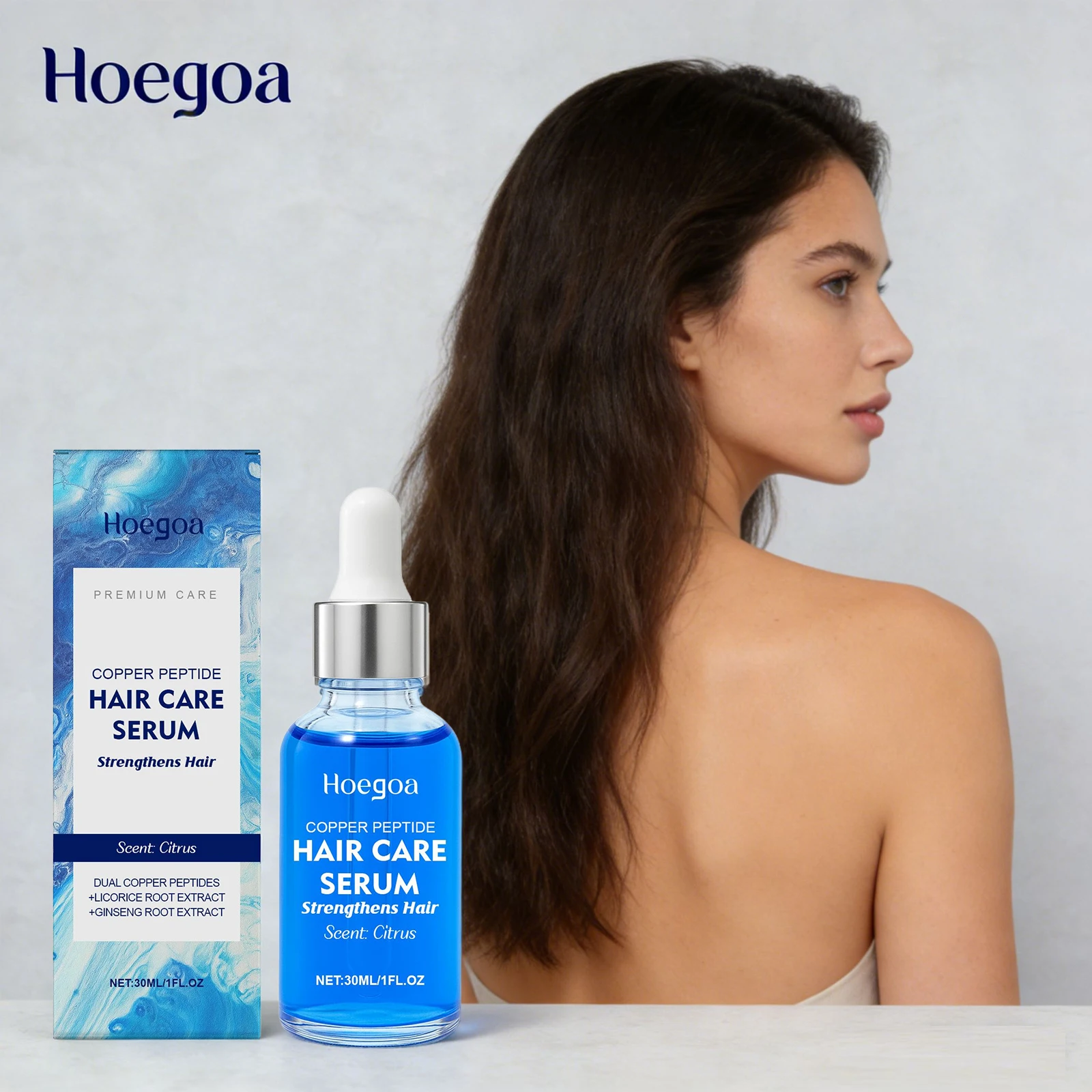 Copper Peptide Hair Care Serum Promote Hair Growth Strengthening Hair Anti-Loss Hair Essence Nourishing Scalp Massage Care Oil