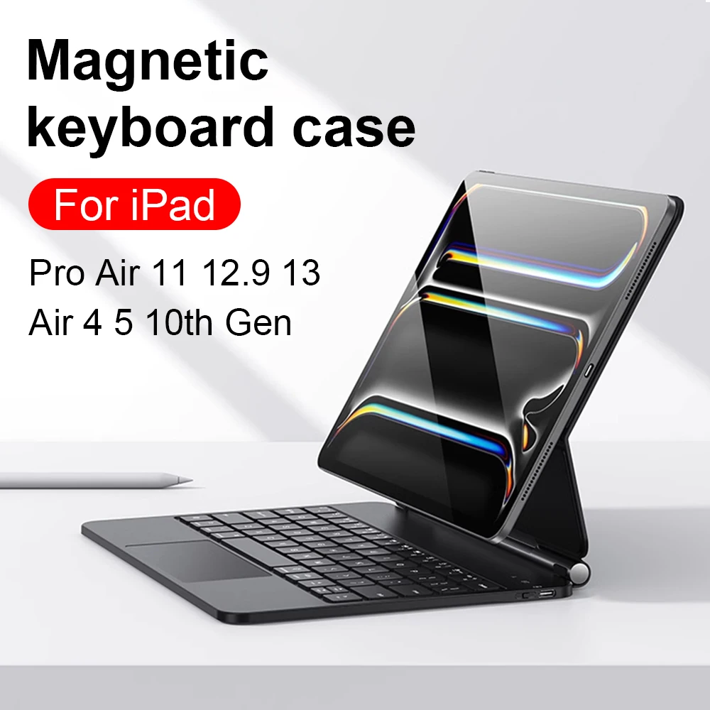 teclado magico para ipad pro 13 11 m4 m2 129 109 air 11 tampa magnetica 129 129 129 12 funda 10 10 geracao case 01