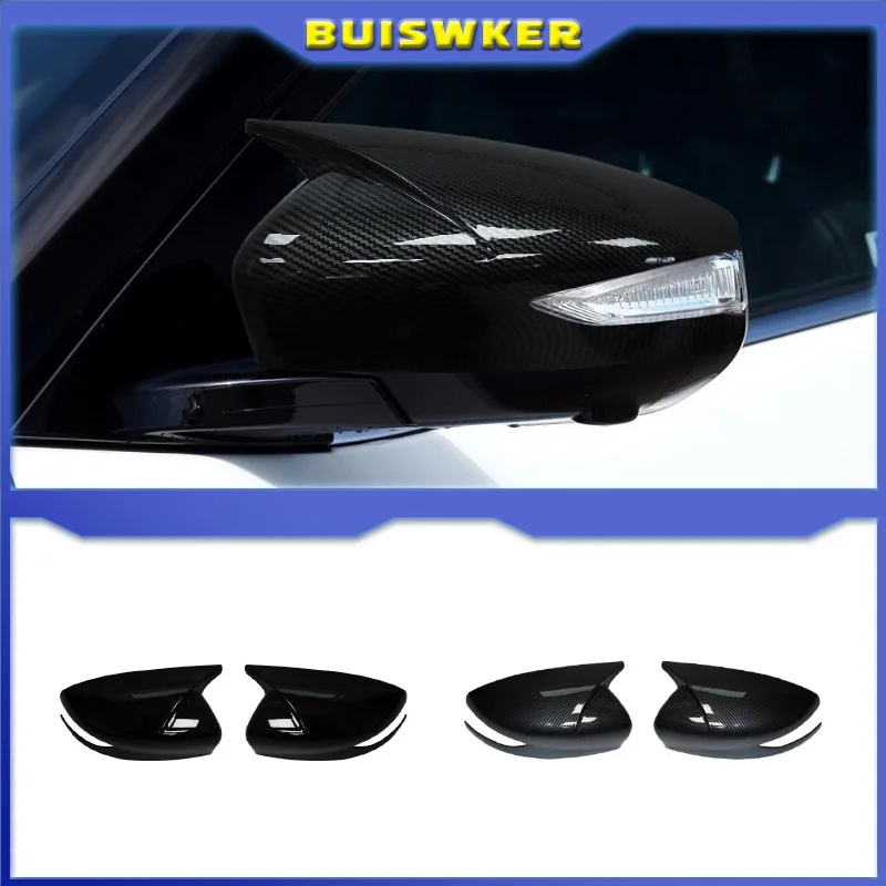 

For Nissan Sylphy Sentra 2016-2019 Back Mirror Covers Reversing Mirror Case Cover ABS 2PCS Paste Side Mirror Covers