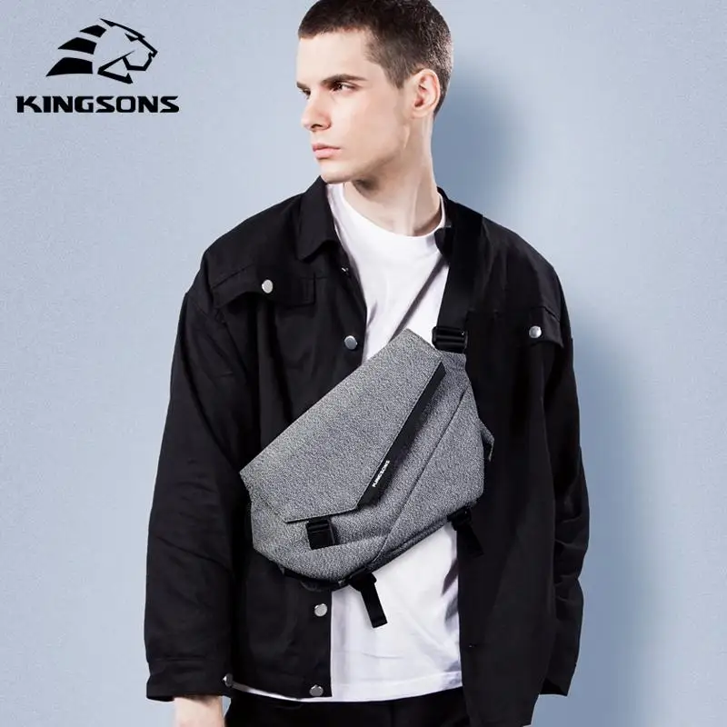 Imagem -06 - Kingsons Bolsa Crossbody Impermeável para Homens Bolsa Mensageiro Masculino Bolsa de Peito Pequeno Tablet Sling Casual para Negócios 10 2023