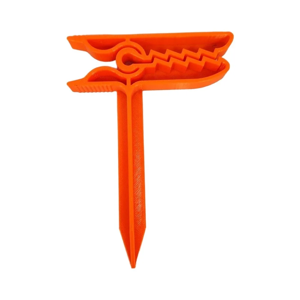 Beach Towel Peg with Sturdy Nail and Contoured Handle for Controlled Application on Blankets Mats and Lightweight Covers
