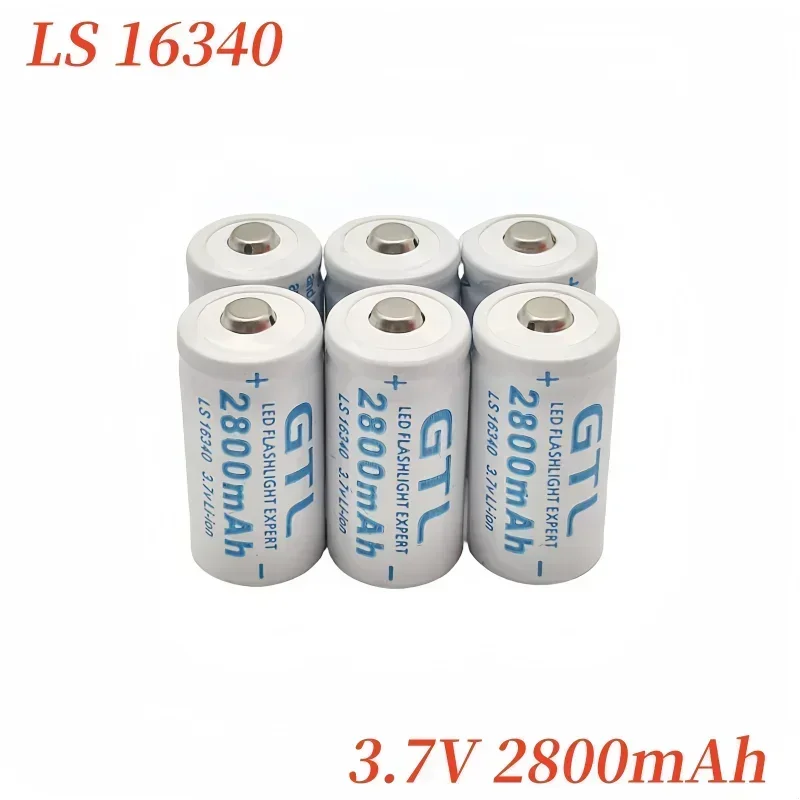 MKEPA ใหม่ CR123A RCR 123 ICR 16340 แบตเตอรี่ lpega 2800mAh 3.7V ความปลอดภัยกล้องแบตเตอรี่ลิเธียมไอออน L70 Plus