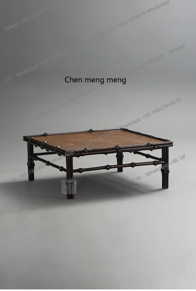 New Chinese low tea table small square table Zen tatami floor bubble square tea table