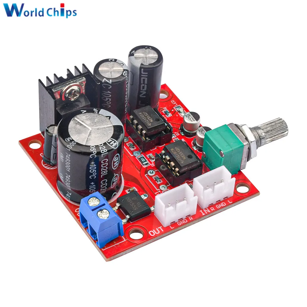 AC5-16V DC6-24V المزدوج NE5532 المضخم مجلس واحد امدادات الطاقة مكبر للصوت وحدة Preamps ميكروفون الصوت المرجع أمبير مجلس #3