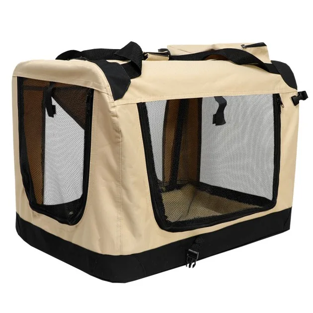 Detachable Washing Handbag Portable Steel Tube Folding Pet Carrier Summer Car Travel Outdoor Dog Kernel Cat Kernel