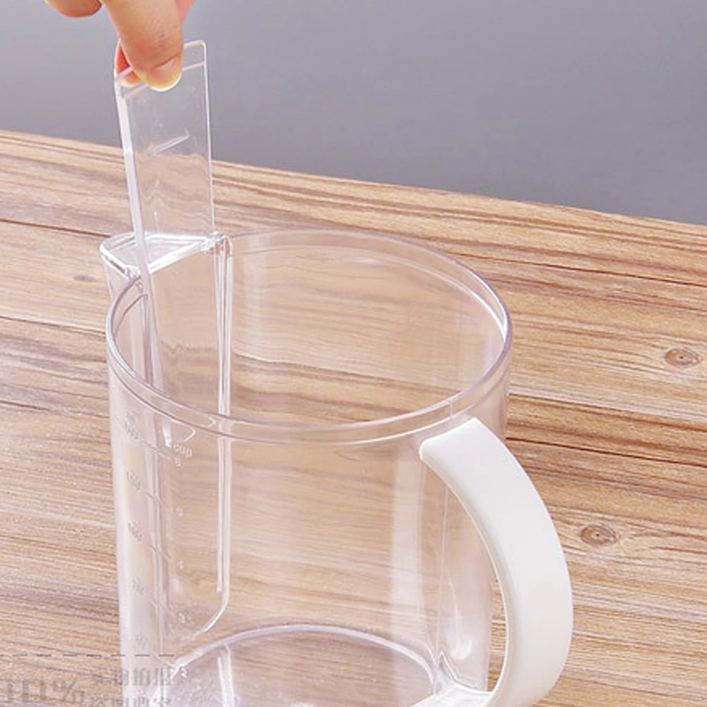 

1Pcs Grease Separating Measuring Cup 1500ml Soup Fat Separator with Filter Net Bone Sieve Kitchen Cup