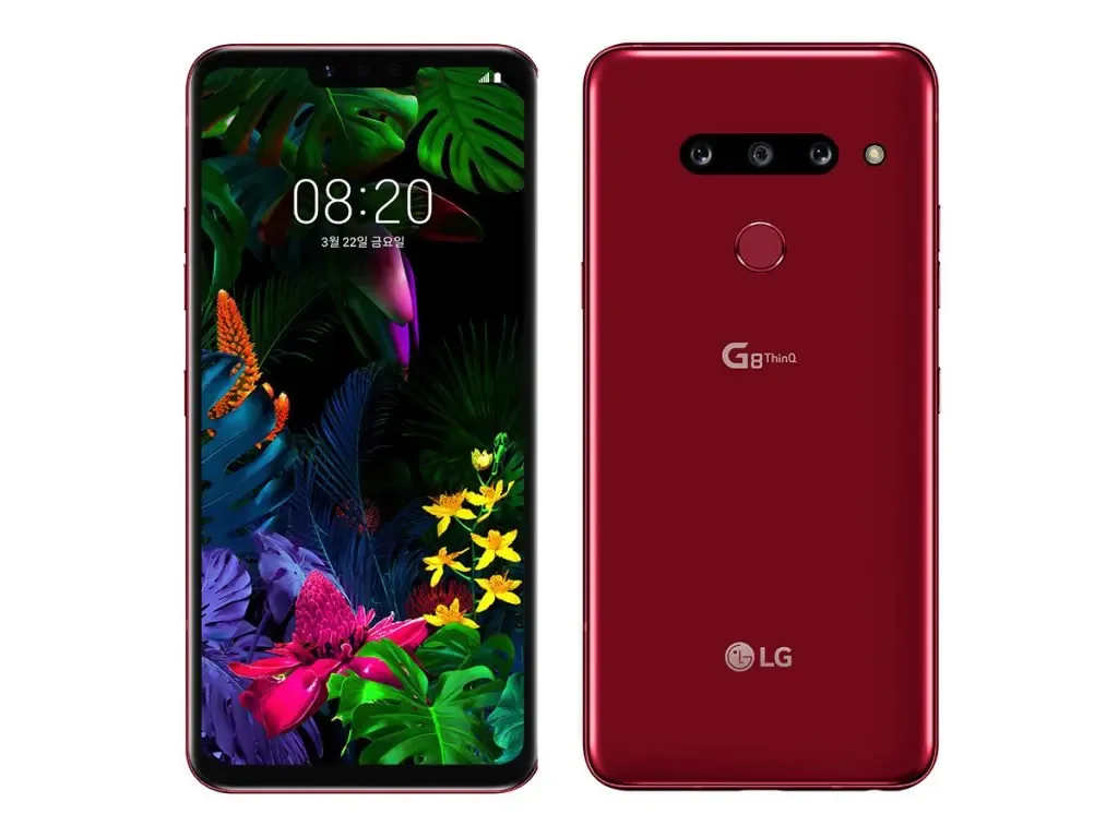 LG G8 ThinQ Telefon komórkowy 6G RAM 128GB ROM Dual Qualcomm 855 Mobile 6.1'' Pełny ekran Odblokowany Oryginalny Smartfon Szybkie ładowanie NFC