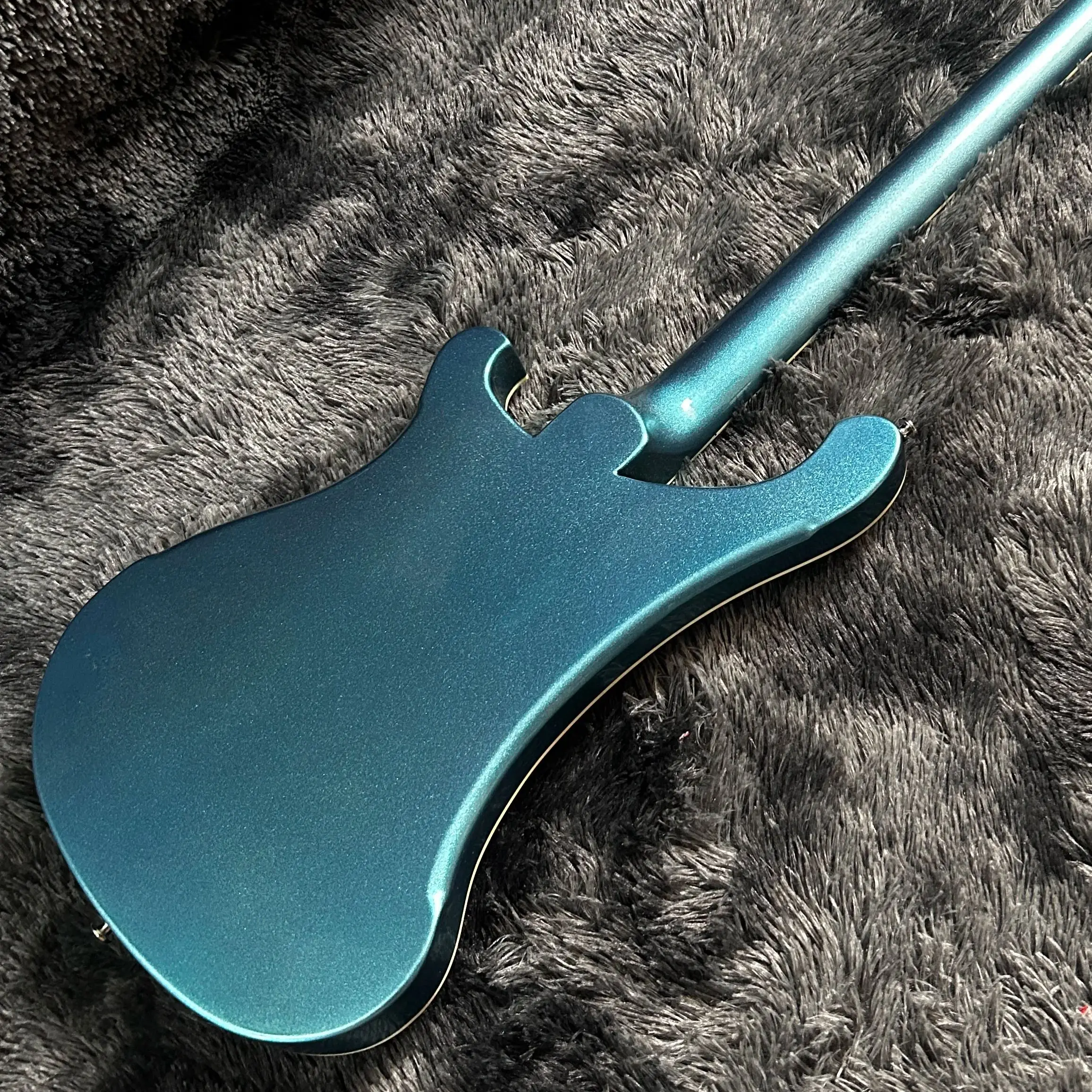 4003 Electric Guitar, Bass Guitar, Metallic Blue Color, Basswood Body, Rosewood Fretboard, Neck Though Body, Free Ship, Gleeson