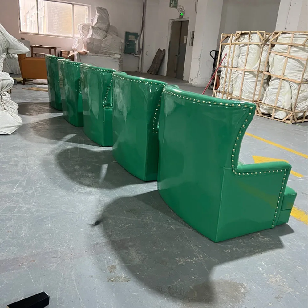 Foshan Furniture Modern Fashion Green Wedding Sofa Chair Bride And Groom For Event