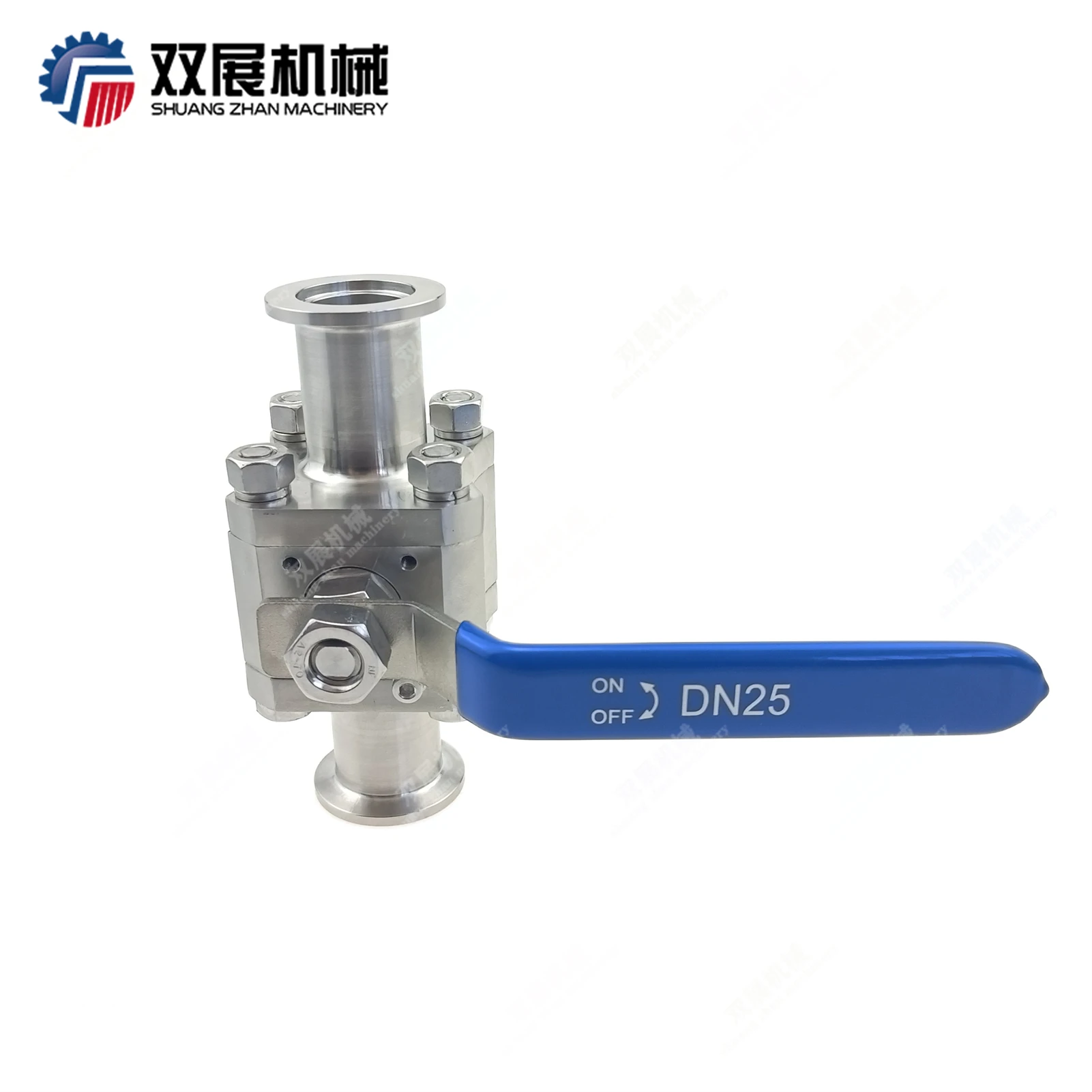 Stainless Steel 304 Manual 2-Way High Vacuum Ball Valve  KF25 or KF40